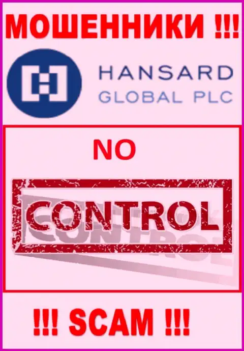 На онлайн-ресурсе ворюг Hansard International Limited нет ни единого слова о регуляторе организации