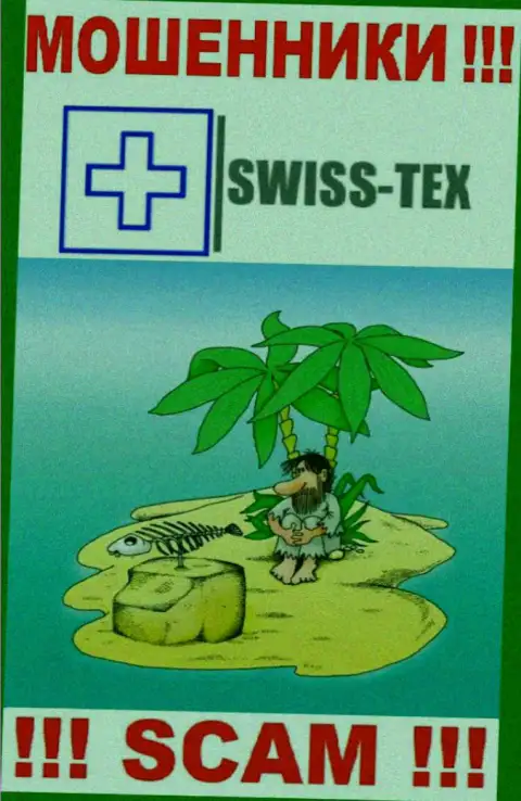 На онлайн-сервисе Swiss-Tex Com старательно прячут информацию касательно адреса организации