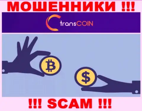 Связавшись с TransCoin, можете потерять денежные средства, т.к. их Криптообменник это разводняк