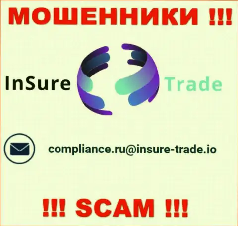 Компания Insure Trade не скрывает свой e-mail и предоставляет его на своем веб-сервисе