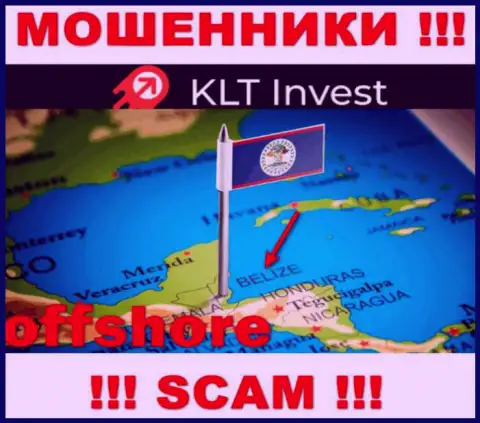 KLTInvest Com свободно грабят, так как разместились на территории - Белиз
