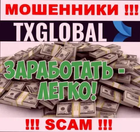 С организацией TXGlobal Com работать довольно-таки опасно - обманывают биржевых трейдеров, подталкивают вложить денежные активы
