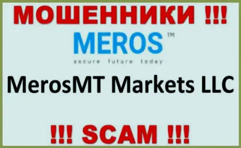Организация, управляющая мошенниками Мерос ТМ - это MerosMT Markets LLC