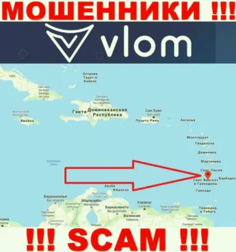 Компания Vlom - это мошенники, находятся на территории Saint Vincent and the Grenadines, а это офшорная зона