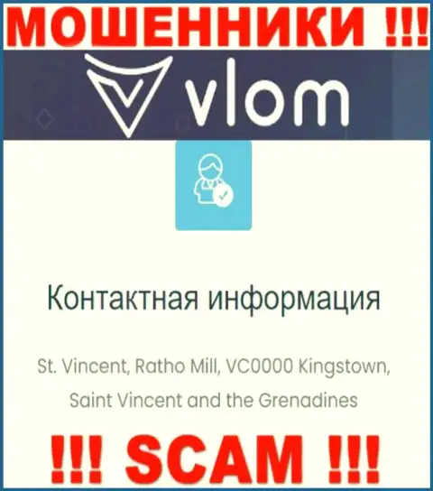На официальном информационном сервисе Vlom расположен адрес регистрации данной организации - t. Vincent, Ratho Mill, VC0000 Kingstown, Saint Vincent and the Grenadines (оффшорная зона)