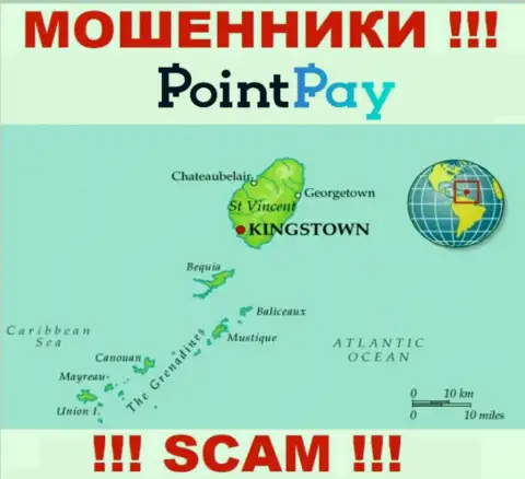 Point Pay - это мошенники, их адрес регистрации на территории St. Vincent & the Grenadines