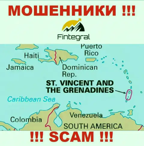 Сент-Винсент и Гренадины - именно здесь зарегистрирована жульническая контора Fintegral World