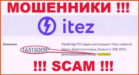 Будьте крайне внимательны, наличие номера регистрации у конторы Итез Ком (14515009) может оказаться приманкой